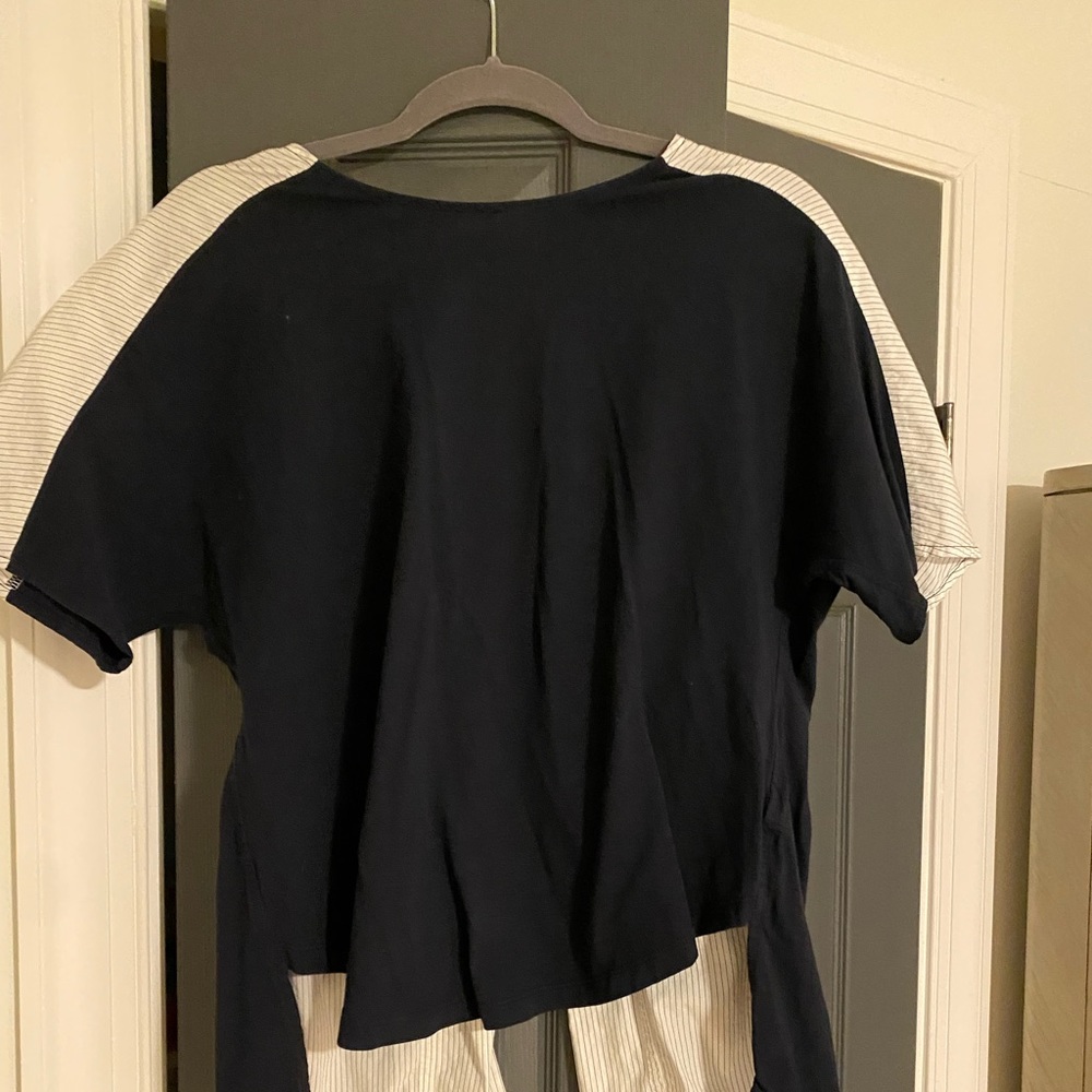 Madewell open slit tee.